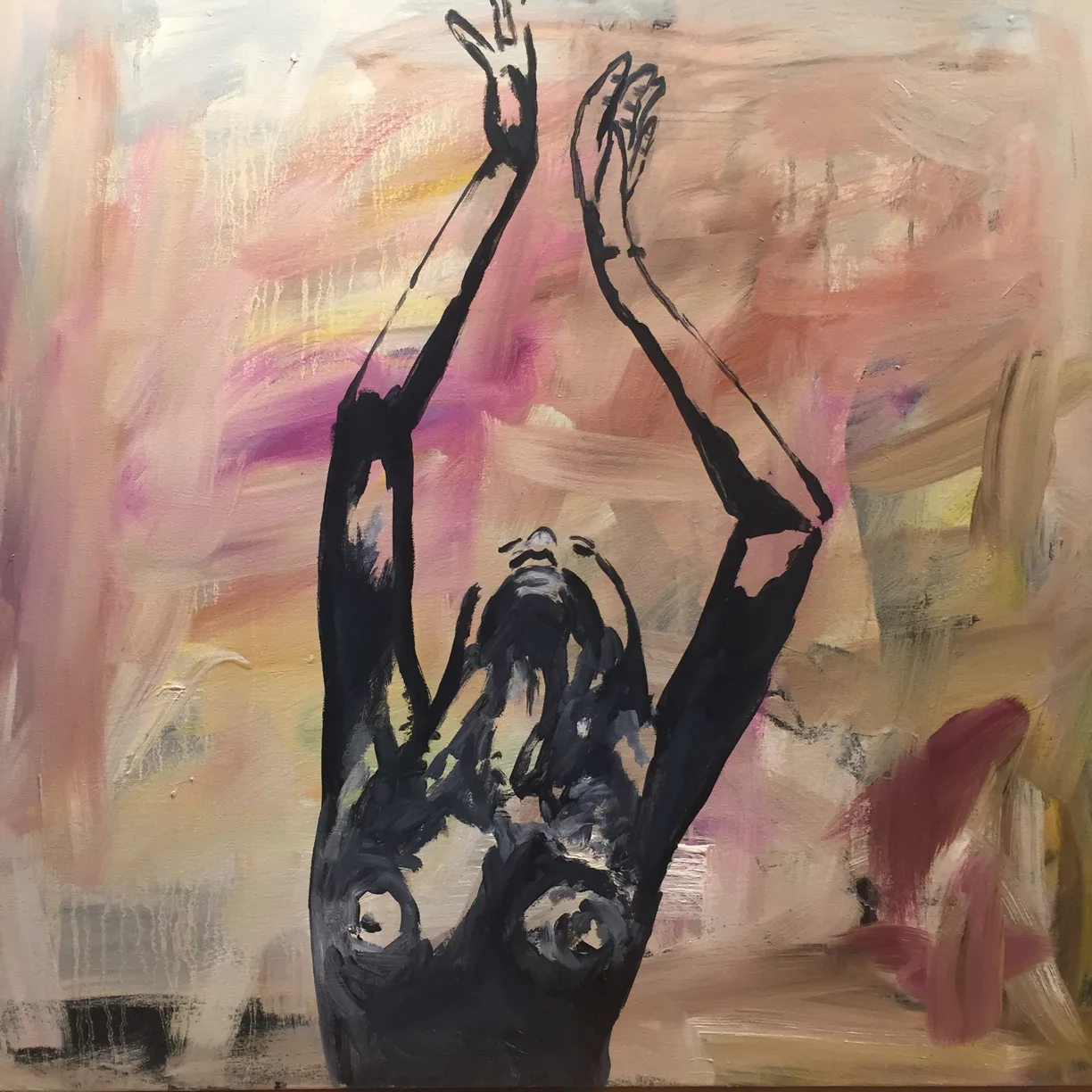 Face Up Reaching, Oil by Jayashri Triolo