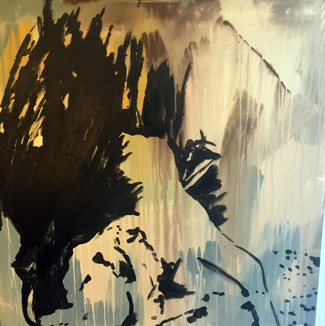 Face Up, Oil by Jayashri Triolo