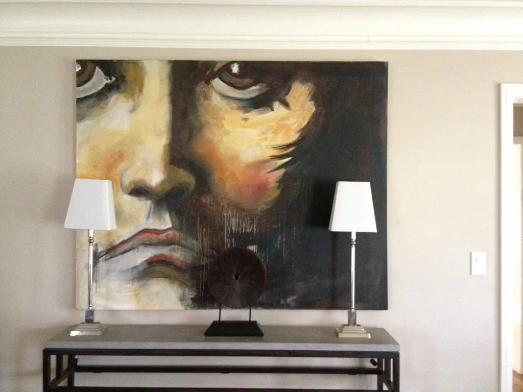 Face, Oil by Jayashri Triolo