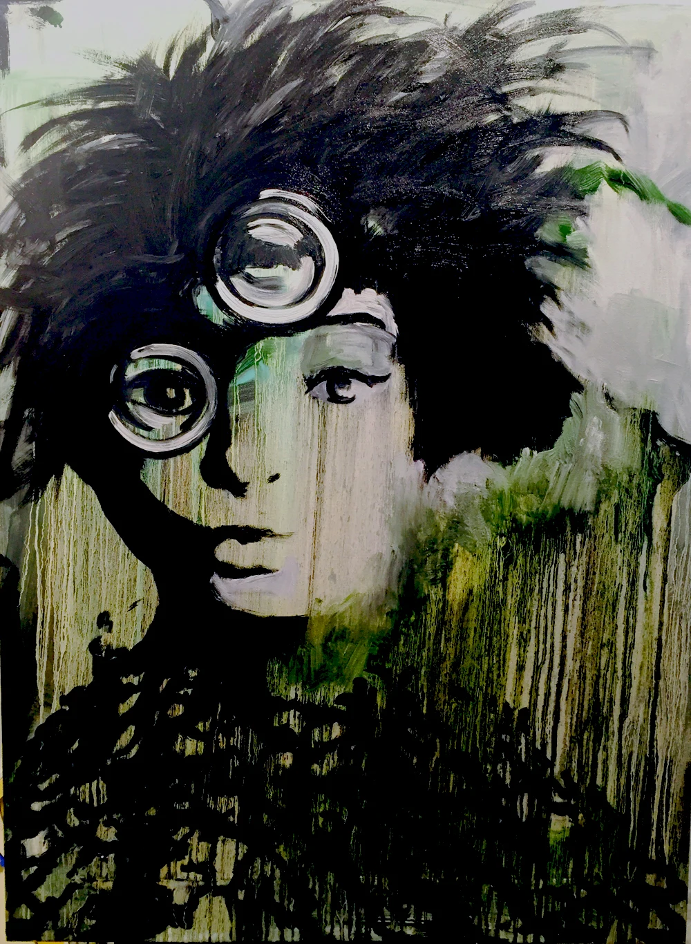 Lazy Eye, painting by Jayashri Triolo