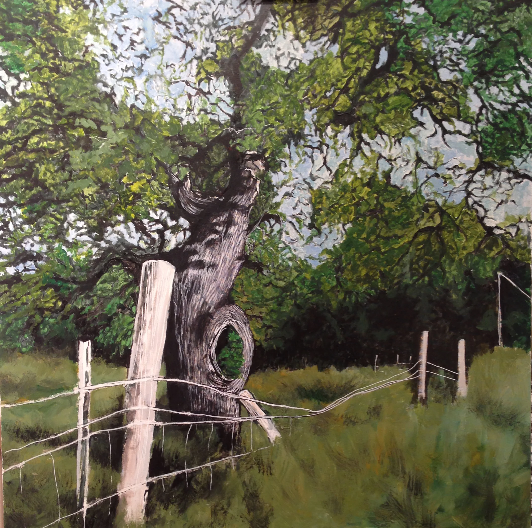 Oak Tree, Acrylic by Jayashri Triolo