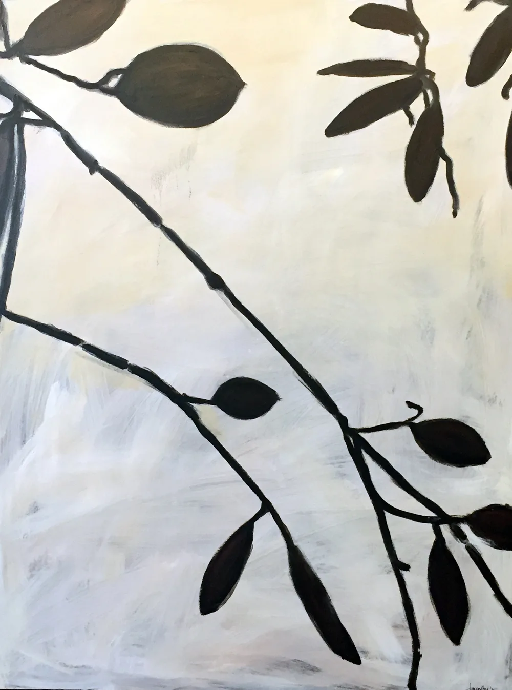 Olive Branch 1, painting by Jayashri Triolo