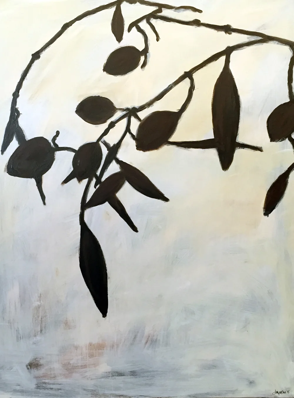 Olive Branch 2, painting by Jayashri Triolo