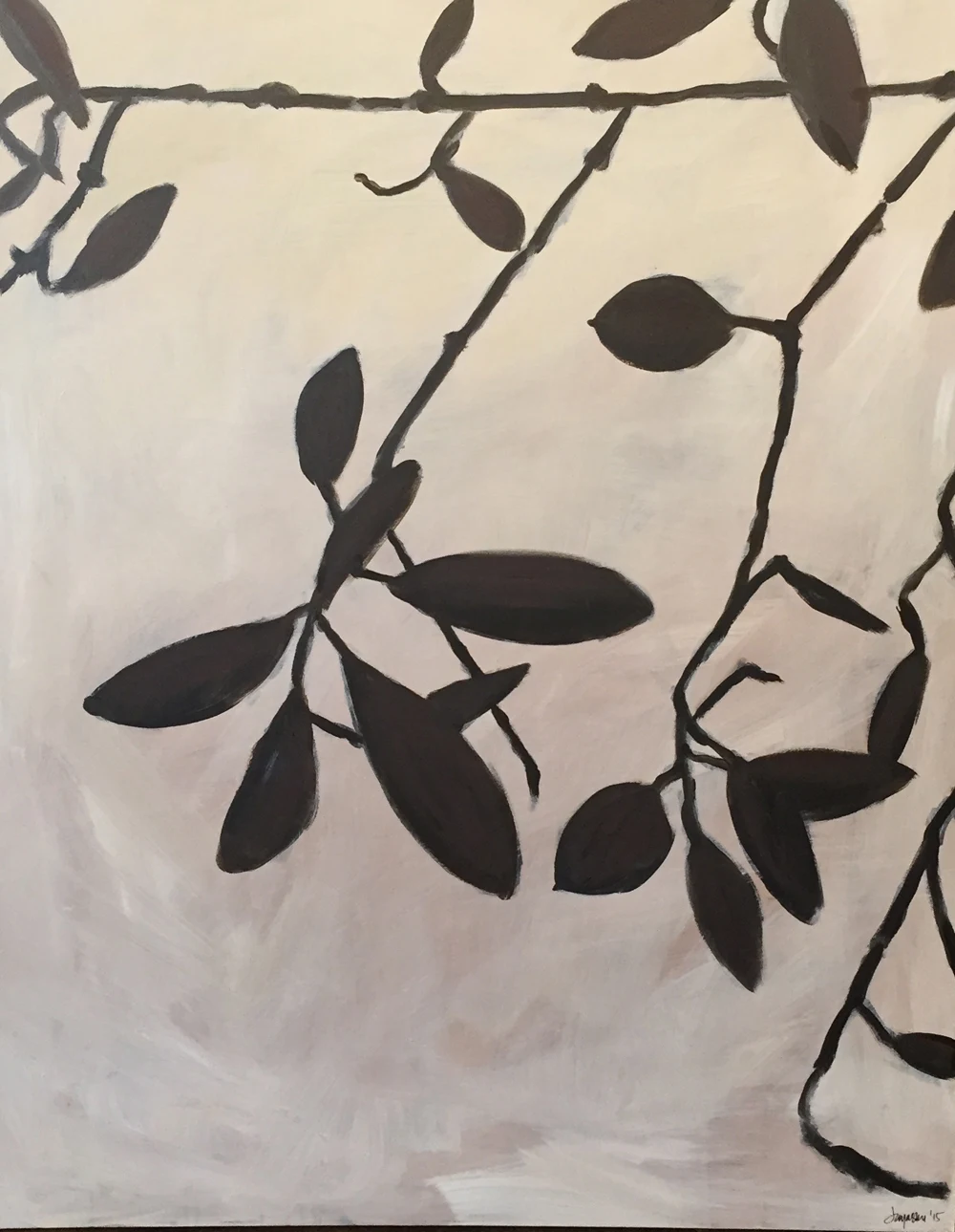 Olive Branch 3, painting by Jayashri Triolo