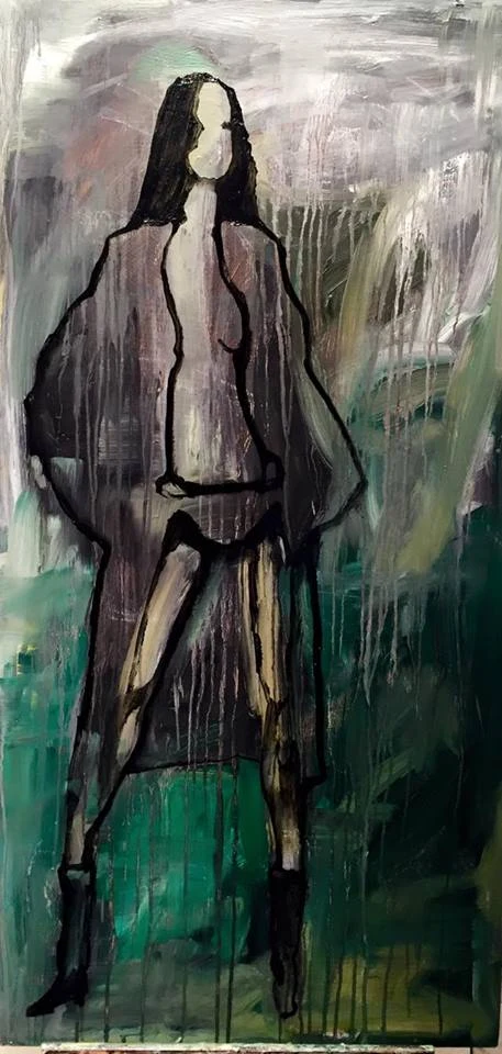Open Robe, painting by Jayashri Triolo