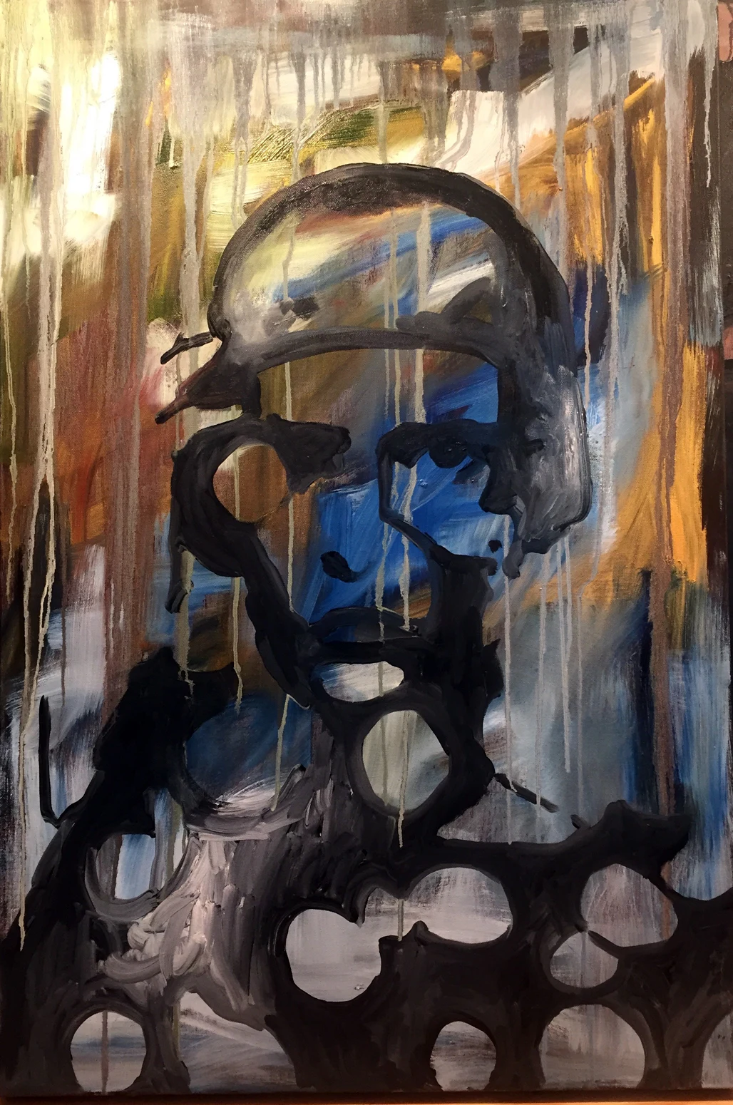 Paige Girl, Oil & acrylic by Jayashri Triolo