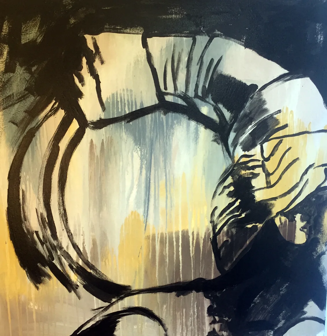 Pony Tail Wrap, Oil & acrylic by Jayashri Triolo