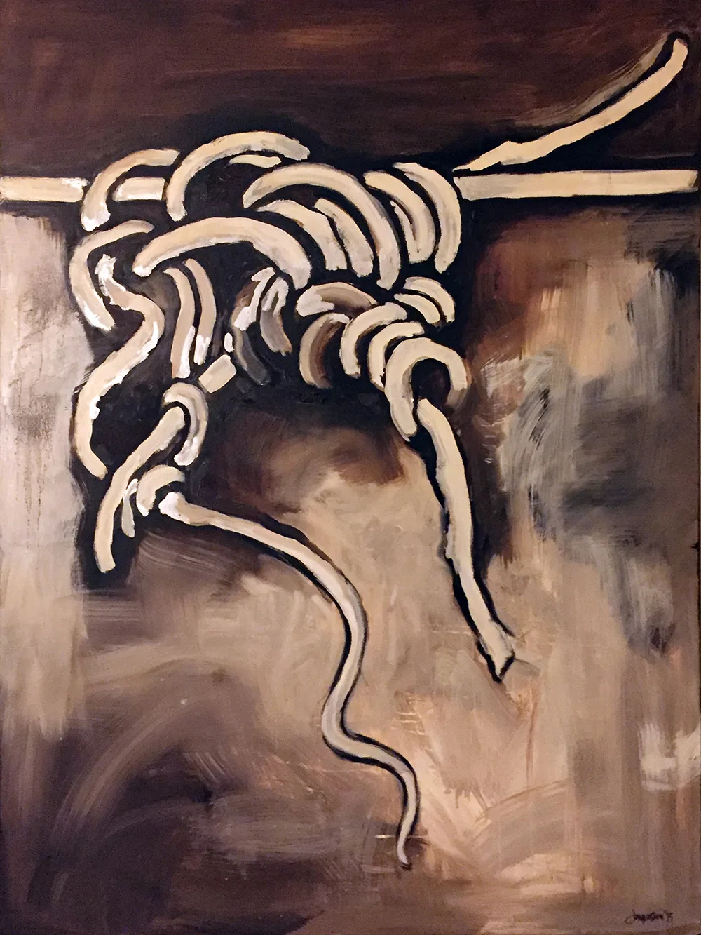 Vines 2, painting by Jayashri Triolo