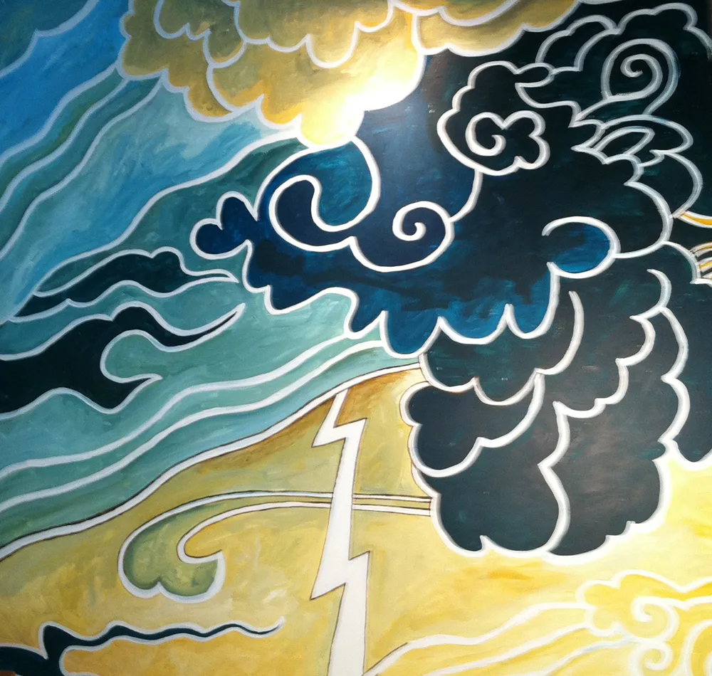 Wave, Oil by Jayashri Triolo